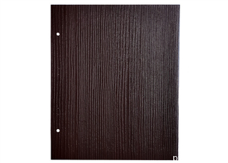 Donkere Hout Geborstelde Houten de Korrelfolie van pvc 100 Microndikte