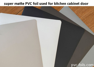 Zwarte supermatte PVC decoratieve folie voor keukenkastdeuren