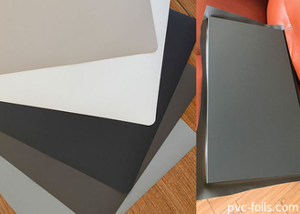 Grijze effen kleur Super Matte PVC decoratieve folierol voor membraandeuren