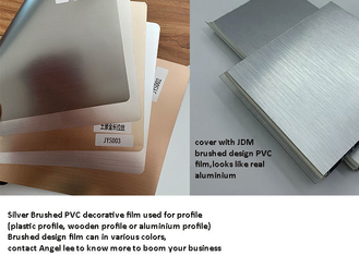 De zelfklevende Verpakkende Film van pvc voor Houten Plastic Aluminiumprofiel
