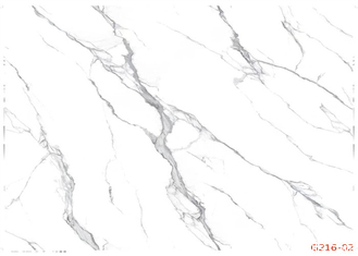 ROHS 0.50mm Witte Marmeren pvc-Film voor Binnenlands Meubilair Front Decoration
