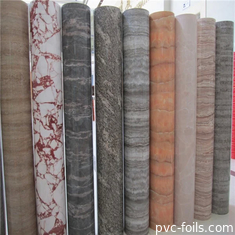 Marmeren effect afdrukken van PVC decoratieve film en verpakking in rol voor de bouw