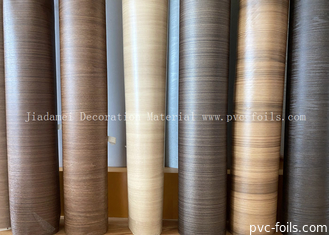 0.18mm Golden Oak Wood Grain PVC meubelfilm voor plastic profielverpakking