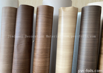 Decoratieve PVC-films in rollen Houtgraan Meubelfilm voor het produceren van WPC-paneel