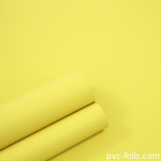 Geel PVC decoratieve film supermat voor slaapkamerkasten deuren
