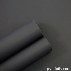 Dunkelgrijze PVC-folie voor interieurdekoratie, supermatte