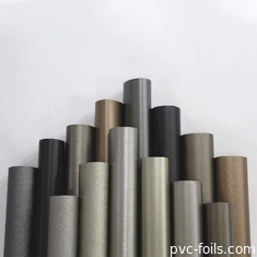 Metalen zilveren kleur zelfklevende PVC-film in rol voor oppervlakteversiering