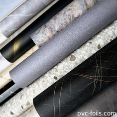 Nieuw marmeren ontwerp PVC membraanfolie voor meubelkasten