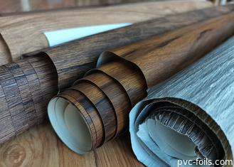 Donkere walnoothout PVC-verpakkingsfilm voor het vernieuwen van de kastbekleding