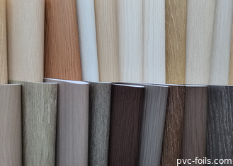 PVC decoratieve film met supermatte houtkorrels voor profiel en WPC-paneelverpakking