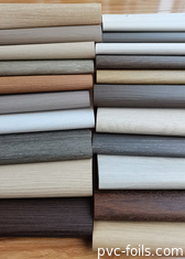 PVC-decoratieve film van natuurlijke eikenhoutkorrels voor venster- en deurprofielen