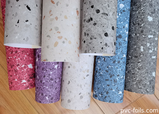 Marmeren ontwerp zelfklevende PVC-meubelfilm voor keukenborden
