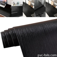 Waterdichte zelfklevende decoratieve PVC-film voor keukenkantoren Renovatie ¢ Digitaal afdrukken van houten en marmeren patronen