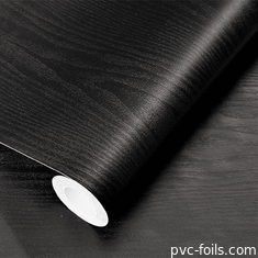 Waterdicht digitaal drukwerk Houtgraan PVC decoratieve film voor meubels en kasten