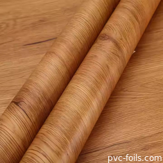 Supermatte houtgraan PVC-verpakkingsfolie voor WPC-wandpanelen