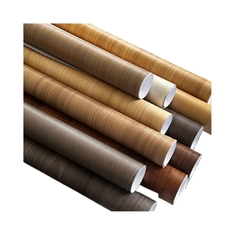 Zelfklevende houtkorrel meubelstickers PVC decoratieve film voor bureaubladen