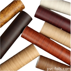 Laag MOQ Fabrieksprijs Zelfklevend Behang Meubel Sticker Vinyl Hout Graan PVC Film Te koop