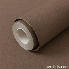 Textuur van stof Vaste kleur Pvc textuur Zelfklevende wandbekleding Voor interieurwanddecoratie