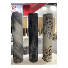 Custom Marble Design zelfklevende PVC decoratieve film voor keukenkasten
