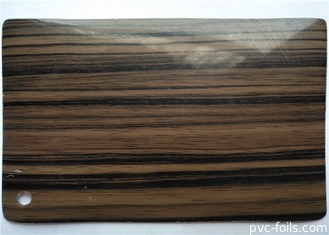 Hoog polijst Houten Vinyl het Kabinetsdeuren van Korrelpvc 0.30mm Dikke 0.50mm