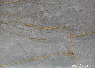 0.50mm polijst de Decoratieve Pvc-folie voor het Behandelen van Hoog Meubilair Afwerkings Marmeren Korrel
