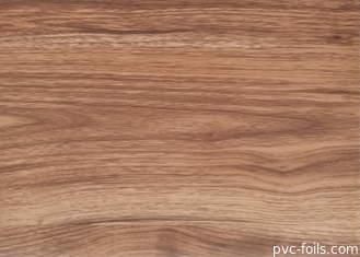 Bruine houtkleur PVC decoratieve film voor de deur laminatie Matte emboss