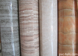 Het verwarmen Bestand polijst Hoog pvc-Film voor Deuren Marmeren Effect
