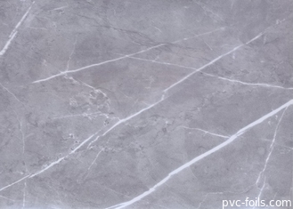 Grey Marble High Gloss-de Film van pvc voor MDF Muurcomité