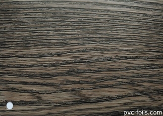 Vuurvaste donkere hout PVC decoratieve film voor deurkozijn wikkelprofiel