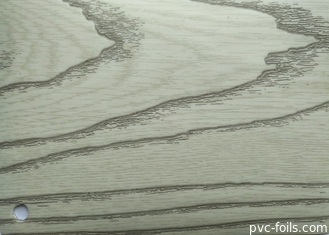 Matte houtstructuur PVC decoratieve film voor meubeloppervlaklaminering