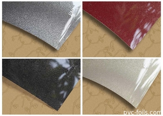 Hoogglanzend metalen pvc-filmdrukontwerp voor laminaatkasten 0,3 mm