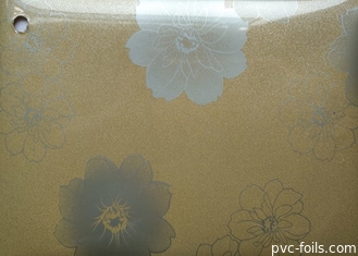 De bloem drukte Zelfklevende Pvc-Film 0.15mm 0.2mm Keukenkast