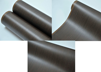 Emboss Pvc 3D membraan folie rol Zwart Hout Graan 1400mm Breedte
