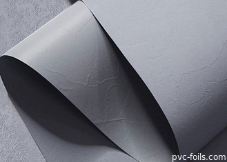 0.30mm In reliëf gemaakte pvc-van de het Cementmuur van het Filmbroodje de Laminerings Stevige Kleur