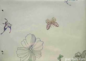 Hoogglans aangepaste decoratieve PVC-interieurfilm voor vlakke laminering