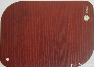 De niet Zelfklevende Houten van de de Filmfolie van Korrelpvc Decoratieve Omslag van de het Gordijnpijp