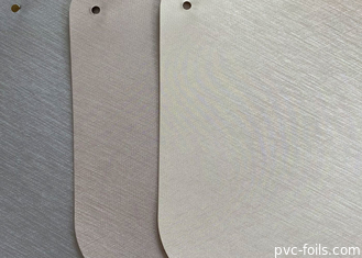 Het zilver borstelde In reliëf gemaakte van het de Foliebroodje van pvc Decoratieve Vuurvaste In reliëf gemaakt 3D