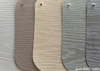 Hout In reliëf gemaakte 3D het Membraanfolie van pvc voor de Decoratie Vinylomslag van Keukenkasten