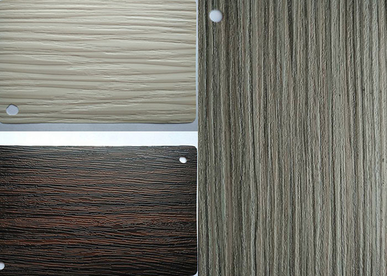 De houten Textuur In reliëf gemaakte pvc-van de het Meubilair Decoratieve Deur van de Membraanfilm Vinylomslag