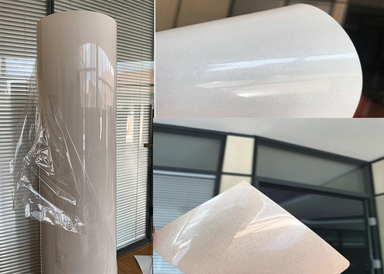 0.10mm van het de Folie Hoge Glanzende Meubilair van pvc Decoratieve van de de Dekkingslijst de Bovenkant Vinylomslag