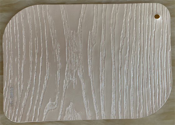 De witte Houten In reliëf gemaakte Decoratieve Film van pvc voor de Keukendeuren van de Membraanpers