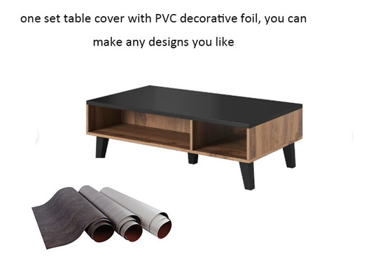 Van de Kleurenpvc van de borstel Zwarte Eik Decoratief de Foliebroodje voor Lijst Hoogste Dekking