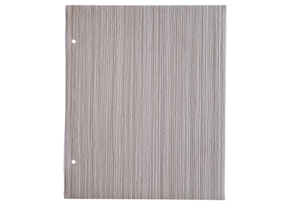 De geborstelde Grey Wood Color-Decoratieve Film Formable van pvc voor TV-Tribunes