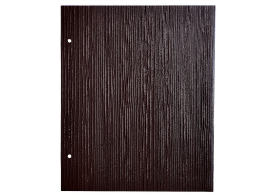Donkere Hout Geborstelde Houten de Korrelfolie van pvc 100 Microndikte
