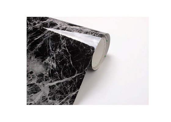 Beige marmeren hoogglanzende PVC-laminatiefilm voor kunststofruiten