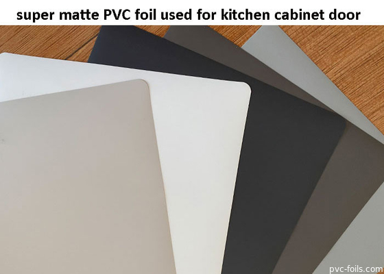 Zwarte supermatte PVC decoratieve folie voor keukenkastdeuren