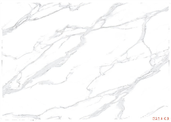 De witte Marmeren Decoratieve Film van pvc voor Bestand kabinetskras -