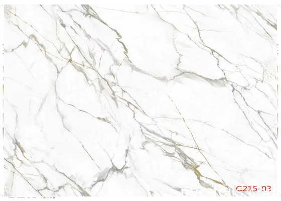 De witte Marmeren Decoratieve Film van pvc voor Bestand kabinetskras -