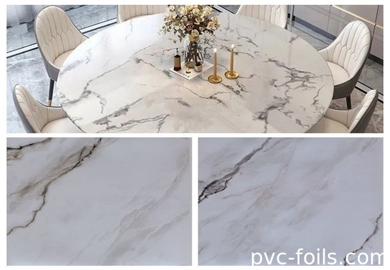 50m-500m PVC decoratieve film voor meubels kast Wand plafond deur Vlak oppervlak