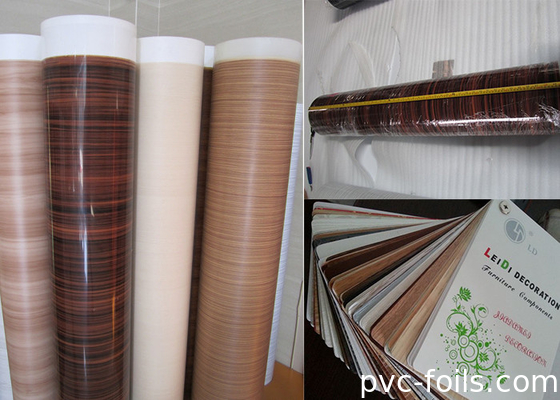 MDF laminatie PVC decoratieve film voor bouwmaterialen 50m-500m lengte